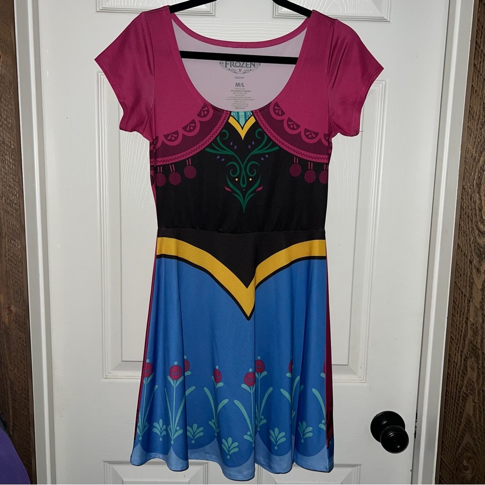 Hot Topic Disney Frozen Anna Cosplay Costume Dress Size Medium / Large